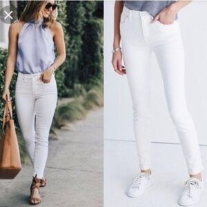 Madewell | Women’s White 9inch High Rise Stretch Skinny Size 27